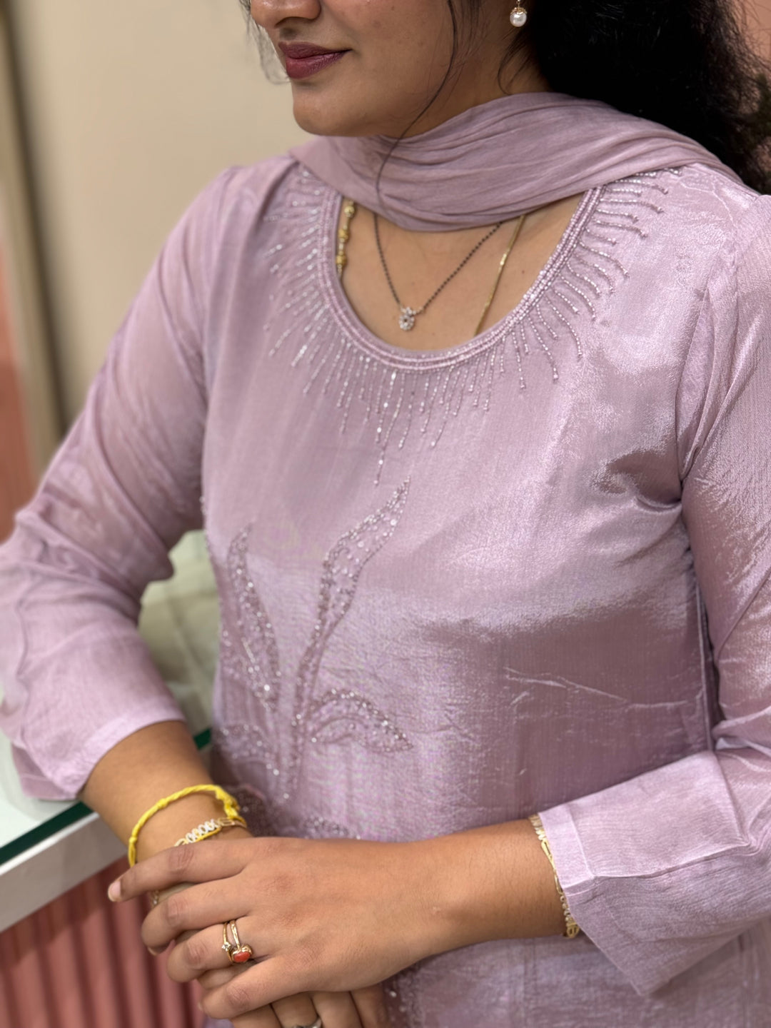 Pure Chinon Handwork Collection Party Wear | R177
