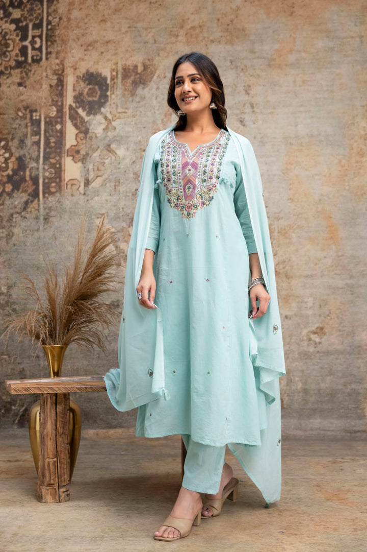Mulmul Cotton New Collection With Embroidery Work | R190