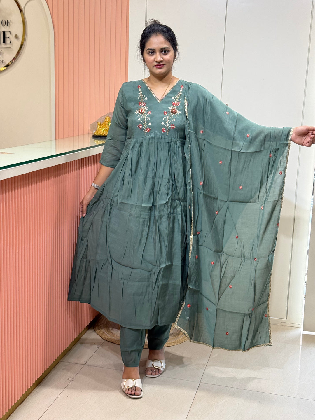 Mul Chanderi Silk Kali Pattern Collection – New Arrivals | R138