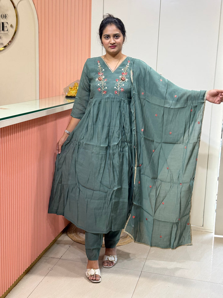 Mul Chanderi Silk Kali Pattern Collection – New Arrivals | R138