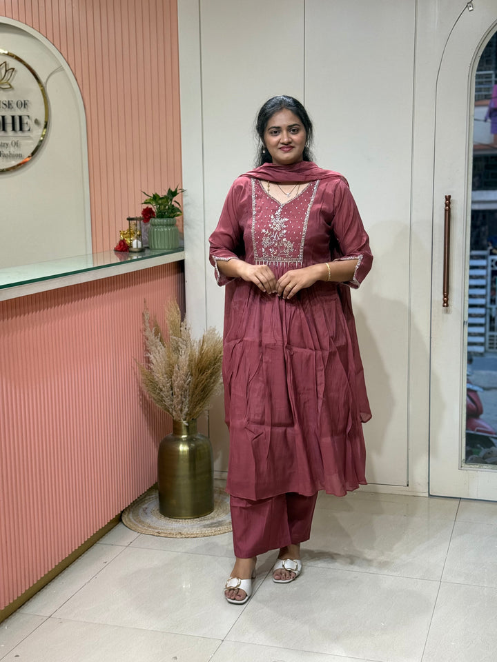 Pure Mul Chanderi Collection with Handwork ( Cotton Lining) | R229