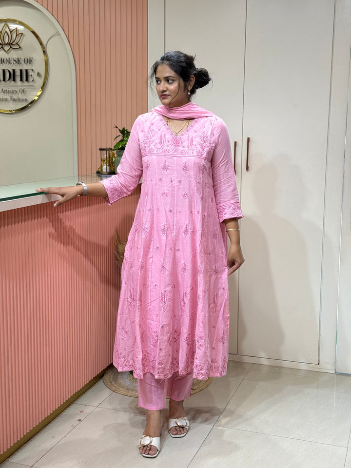Mul Cotton Collection with Embroidery work (Cotton Lining)| R181