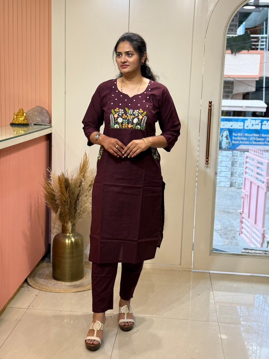 Cotton 2 Pc Kurta Set – Embroidered Collection | R137