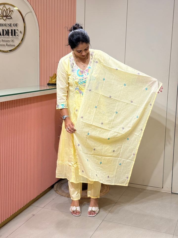 Pure Mul Cotton Embroidered Collection with Cotton Lining | R190