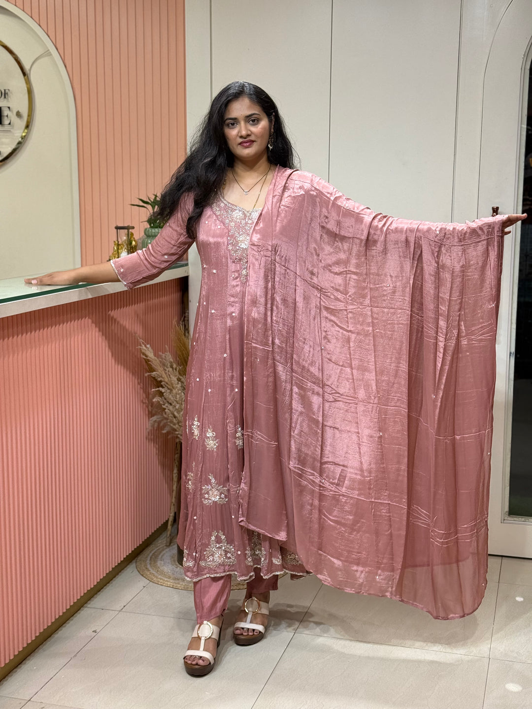 Chinon Festive Collection | Full Handwork, Sequin &amp; Cut Dana | R177