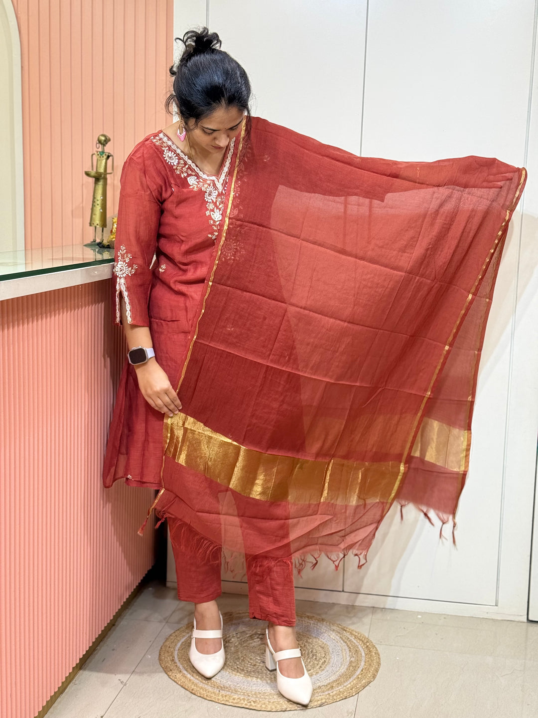 Banarasi Mul Chanderi Festive Suit Set – RADHE41