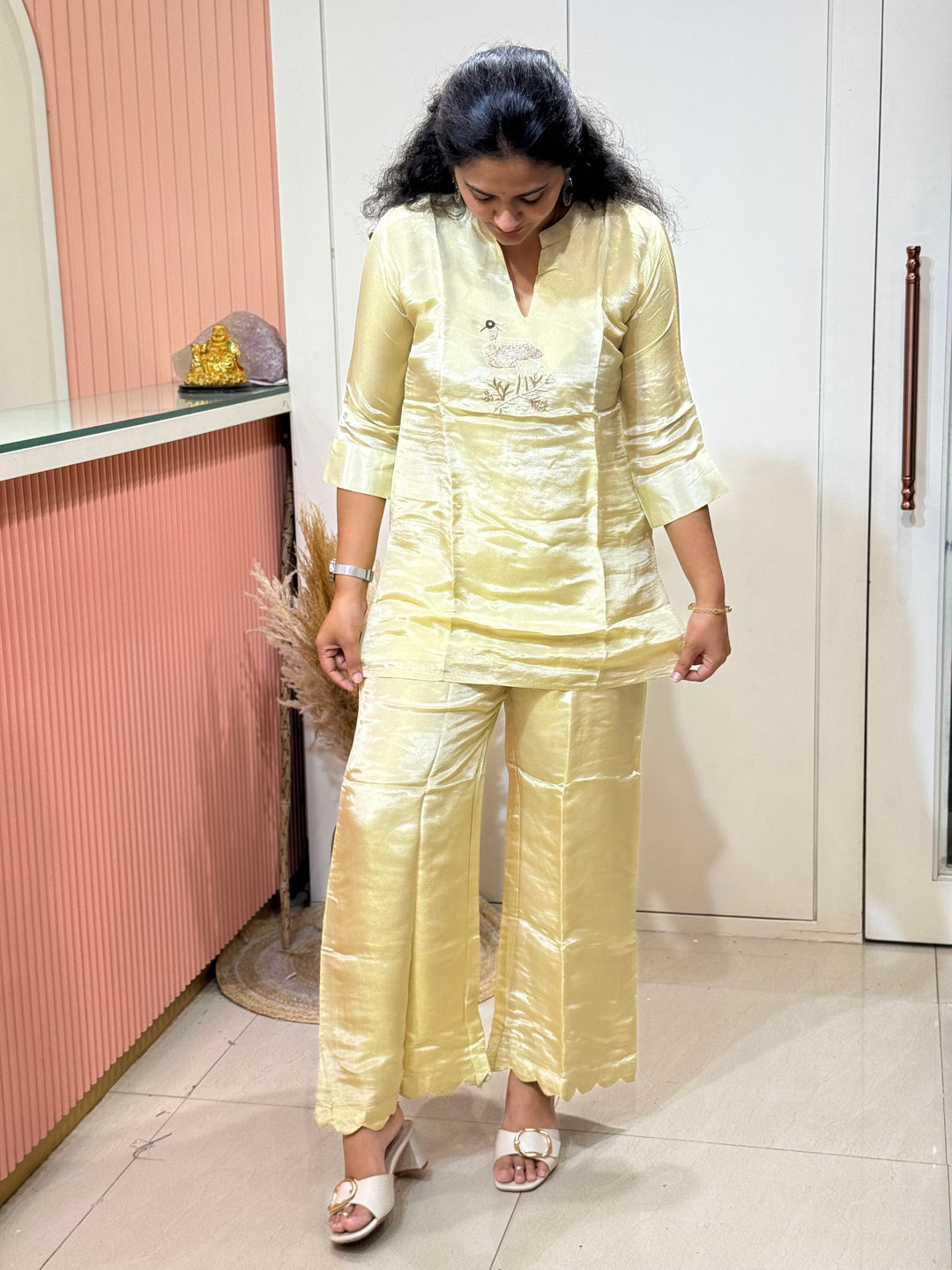 Designer Tissue Shimmer 2 Pc Collection (Cotton Lining )| R167