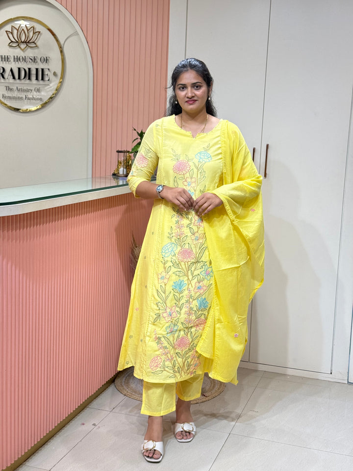 Mul Cotton Collection with Embroidery work (Cotton Lining)| R181