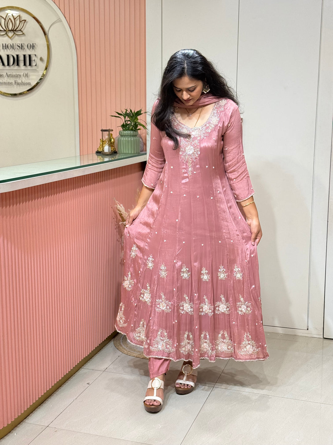 Chinon Festive Collection | Full Handwork, Sequin &amp; Cut Dana | R177