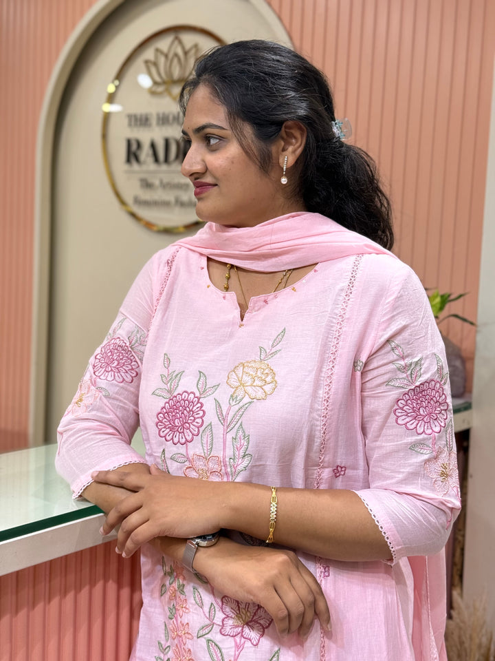 Mul Cotton Collection with Embroidery work (Cotton Lining)| R181