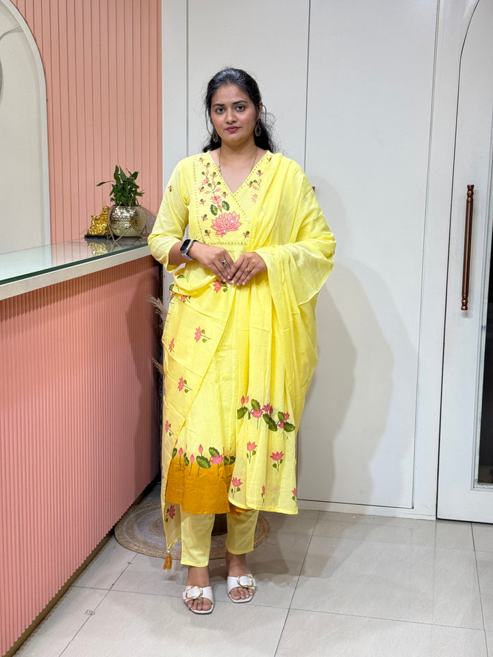 Mulmul Cotton with Brush Paint Collection (Cotton Lining )| R164