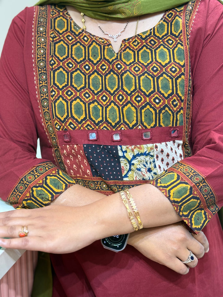 Cotton Collection with Patch Work | R210