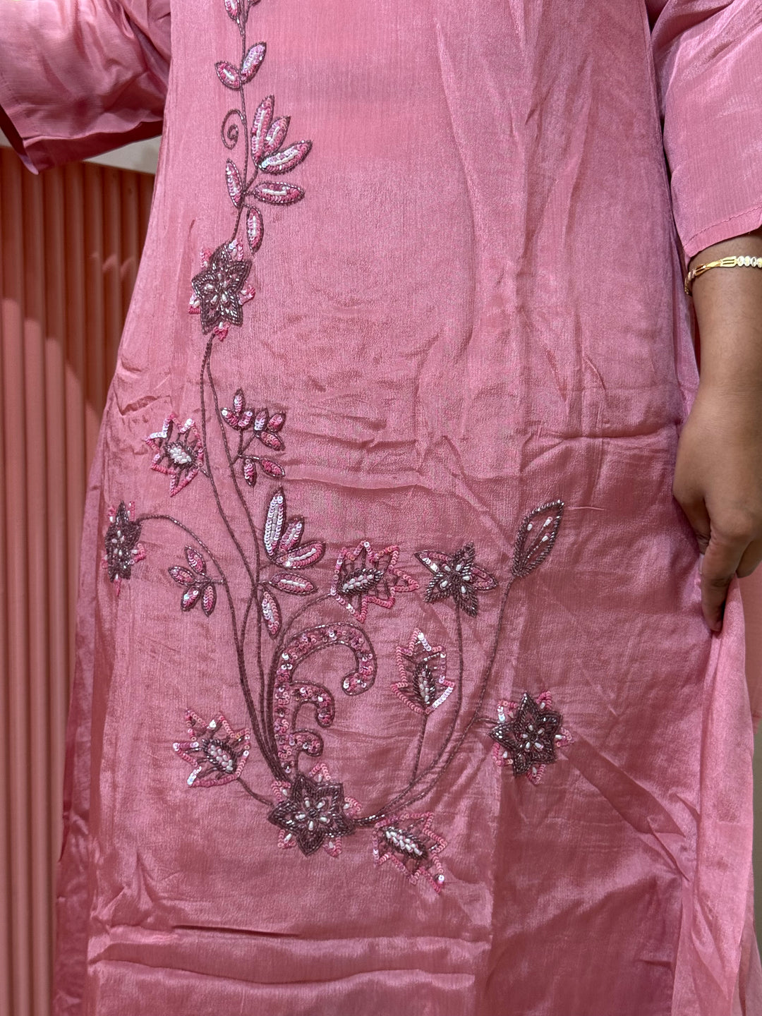 Pure Chinon Handwork Collection Party Wear  | R177