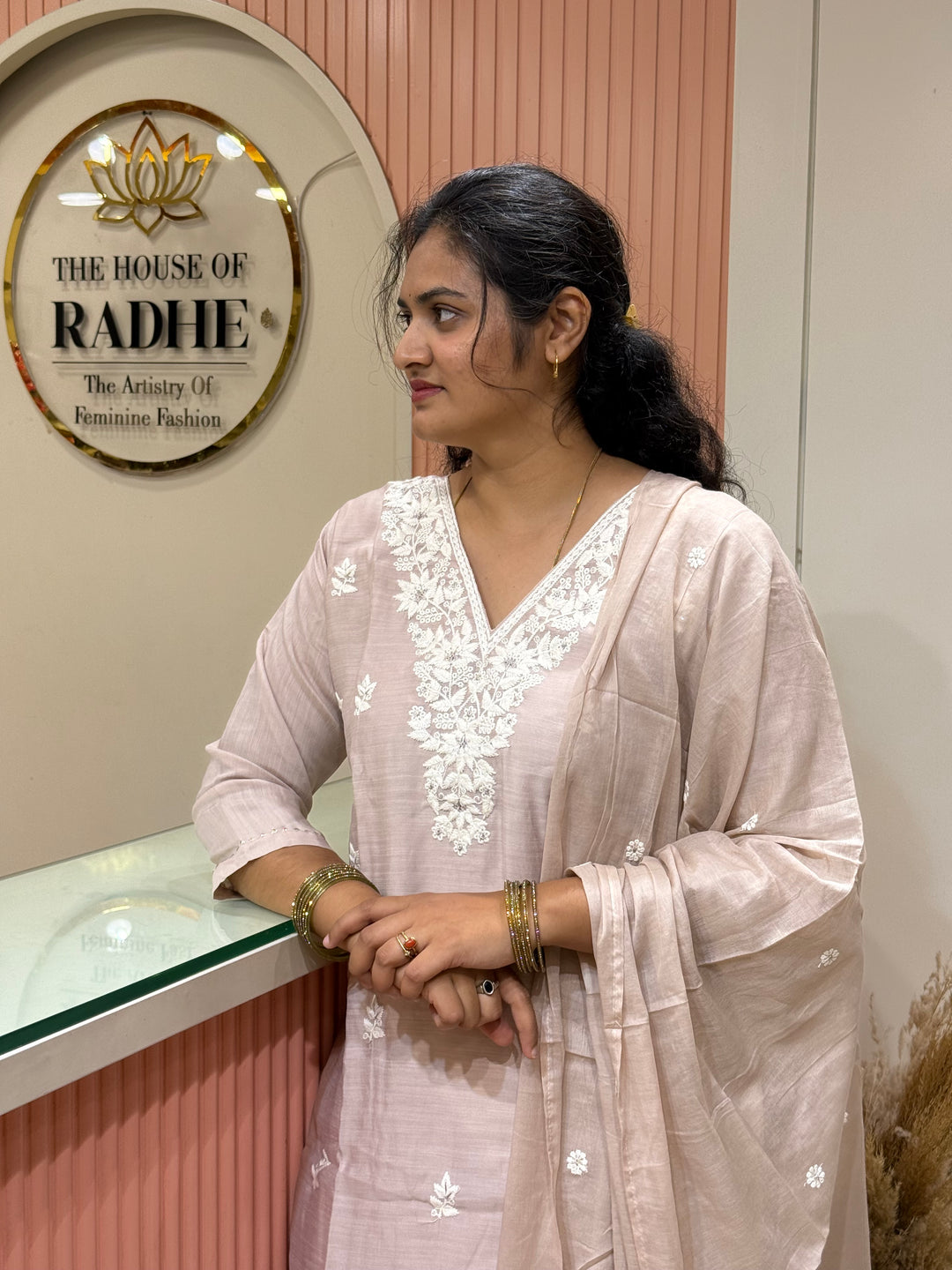Vatican &amp; Mul Chanderi Embroidered Collection | R209