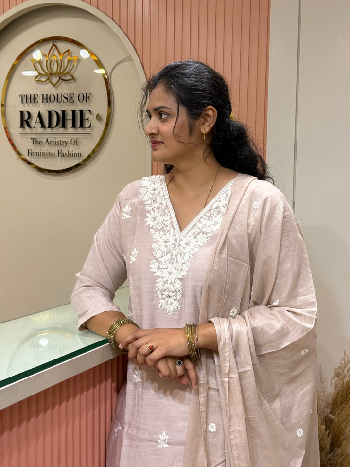 Vatican &amp; Mul Chanderi Embroidered Collection | R209