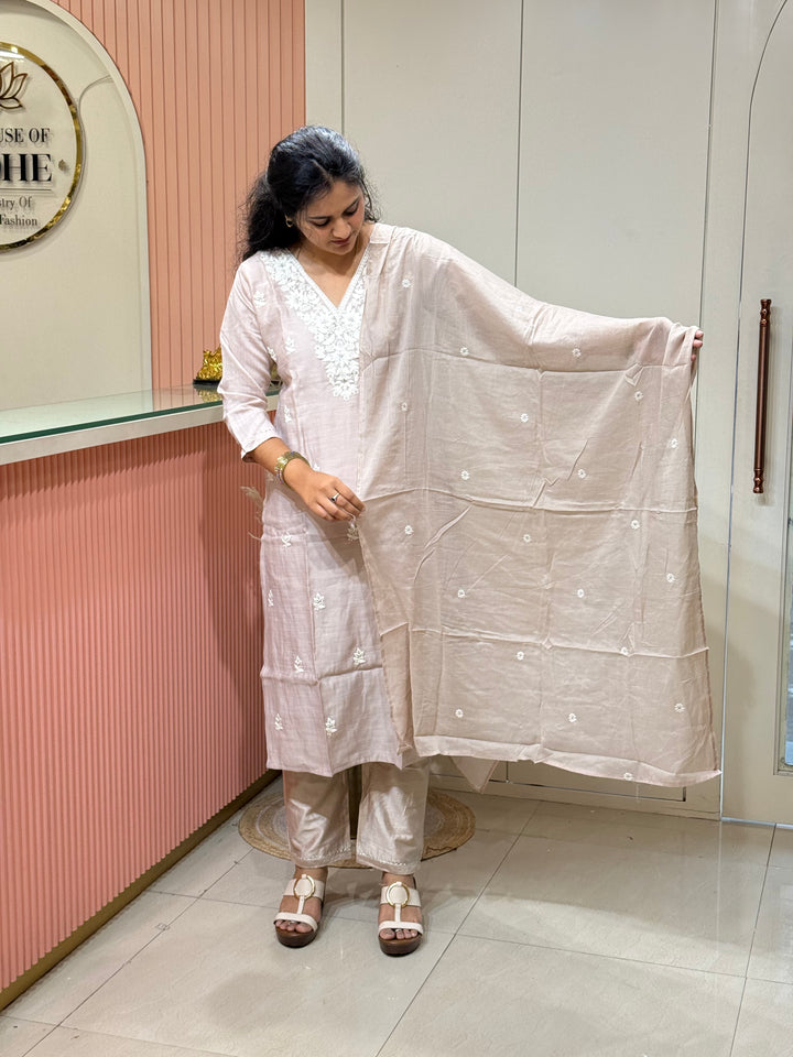 Vatican &amp; Mul Chanderi Embroidered Collection | R209