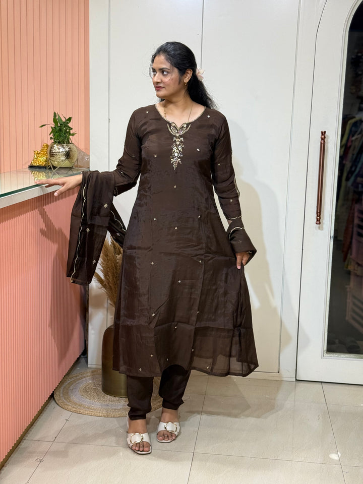 Mul Chanderi Semi Party Wear Collection | R205