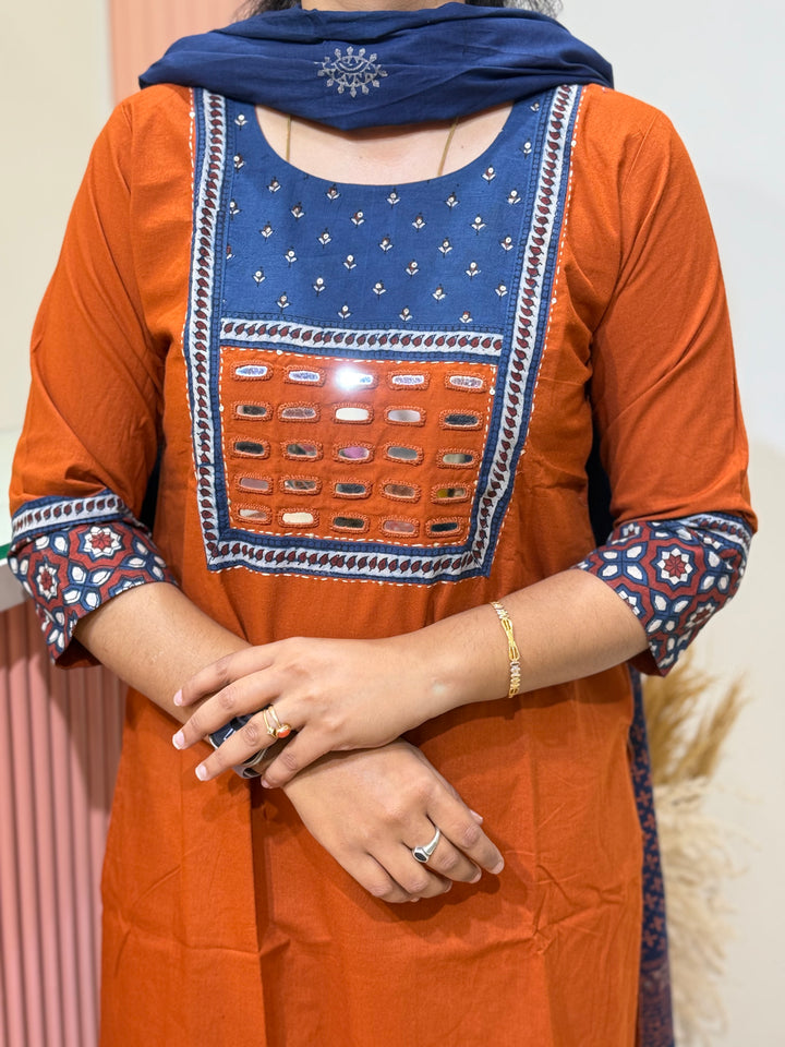 Pure Cotton Collection with Real Mirror Work | R210