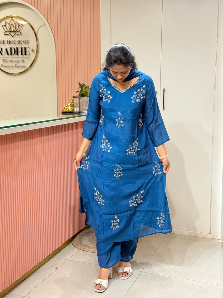 Mul Chanderi Collection with Cut Dana work | R206