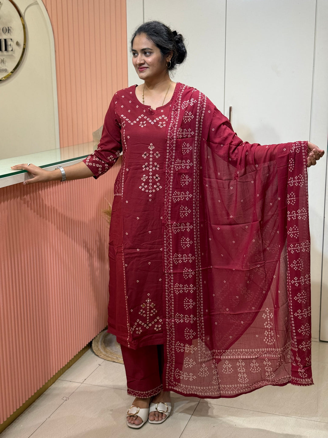 60-60 Cotton 3 piece kurta set | R170