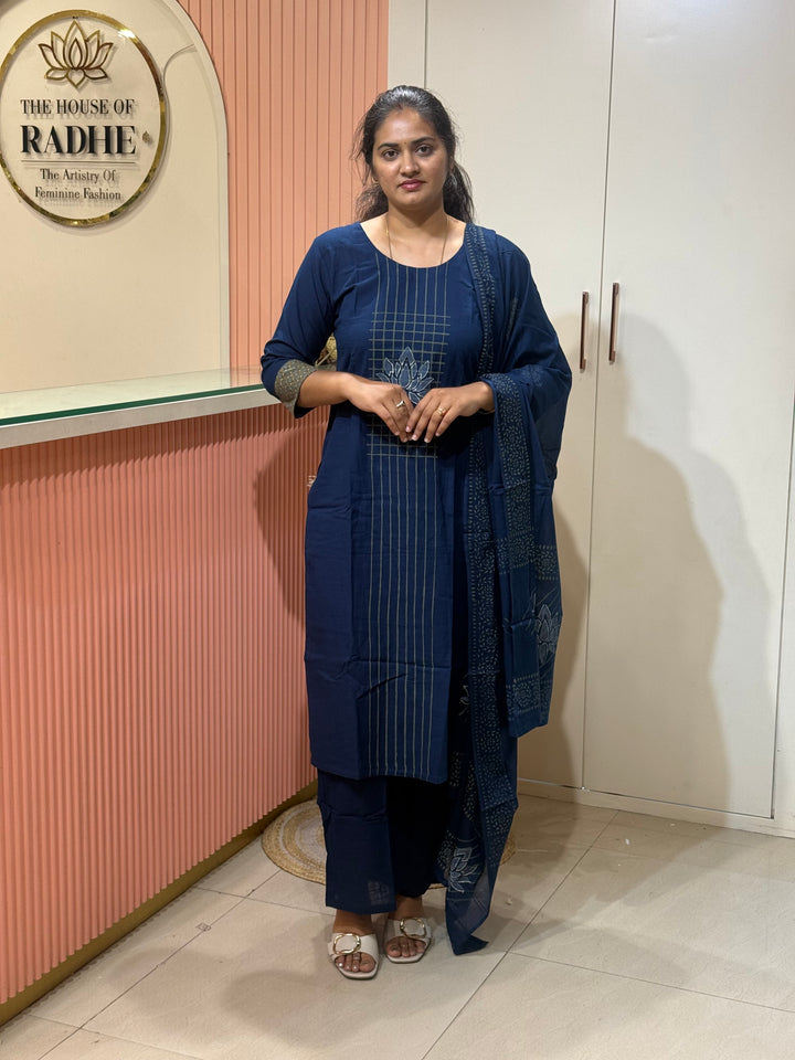 Khadi Cotton Collection with Hand Paint | R210