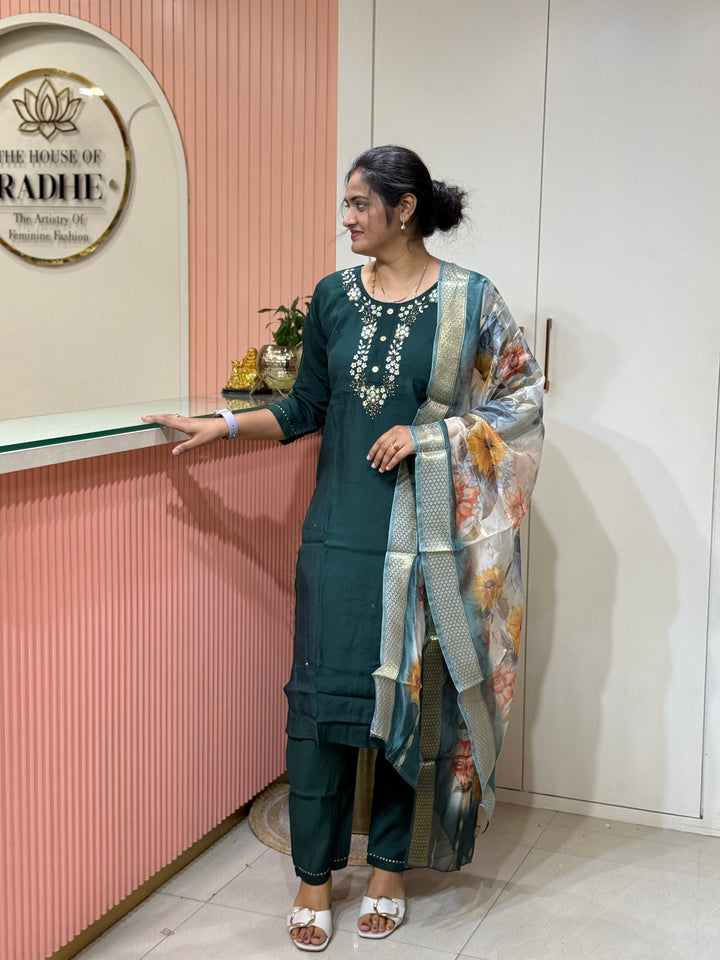 Budget-Friendly Roman Gloss Collection with Digital Dupatta | R222