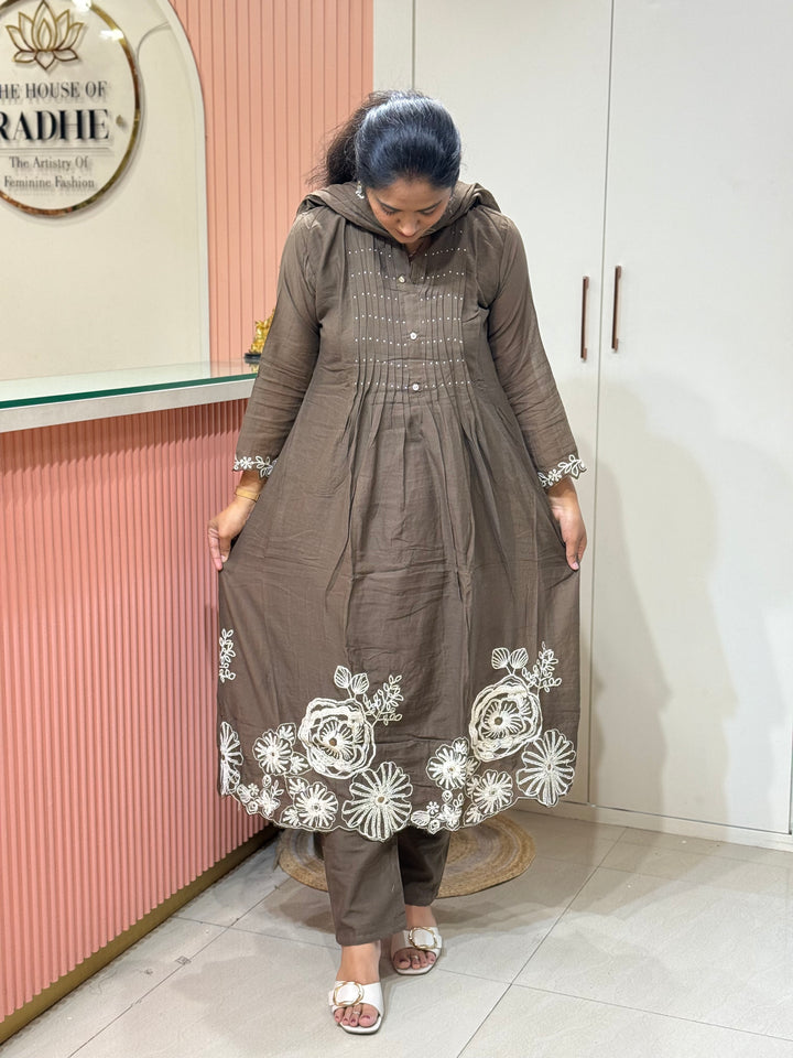 Pure Mul Cotton Collection with embroidery Work ( Cotton Lining) Extra Soft Fabric | R190