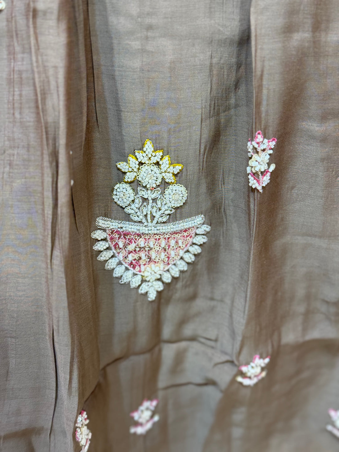 Pure Mul Chanderi handwork collection A Line Pattern | R229