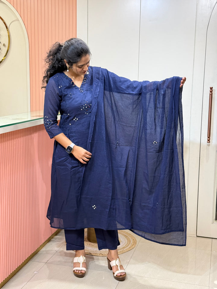 Mul Cotton 3 Pc Kurta Set Collection | R135