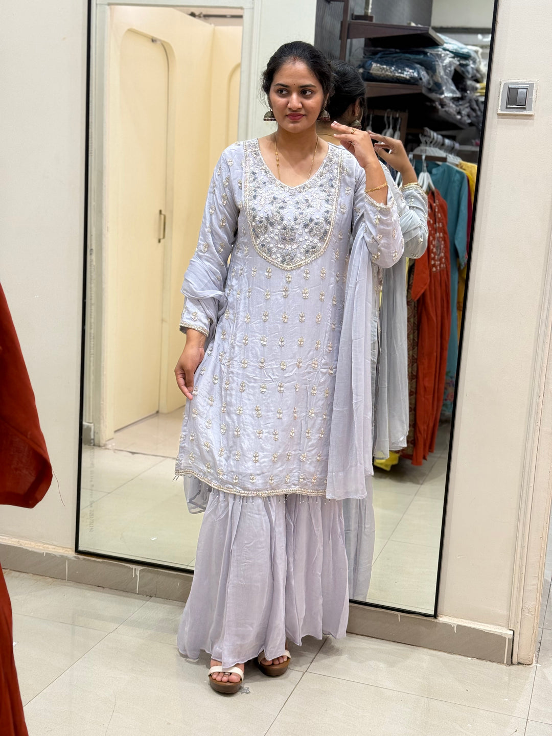 Designer Sharara Suit – Heavy Handwork Collection | R148