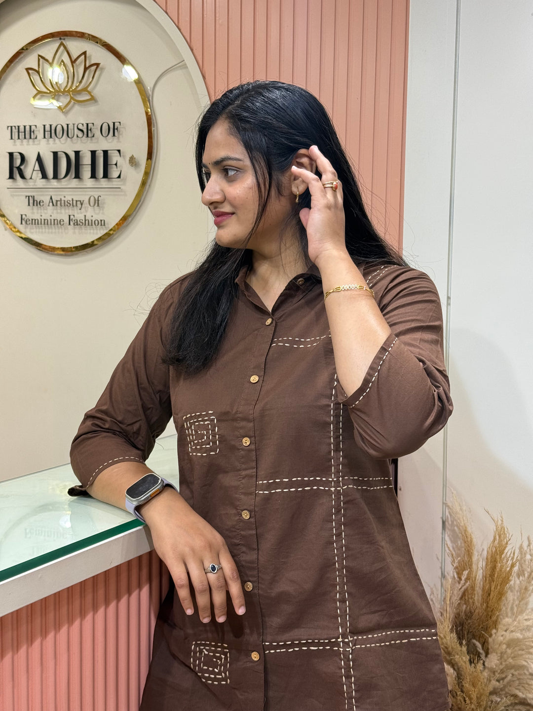 Co-OrdSet Cotton 2 PCS Kurta Set | R137