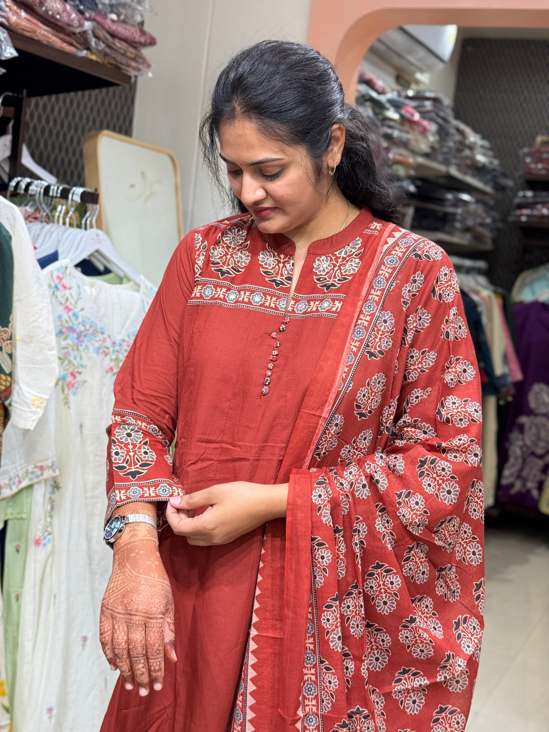 Cotton 3 Pcs Collection with Kali Pattern | R173