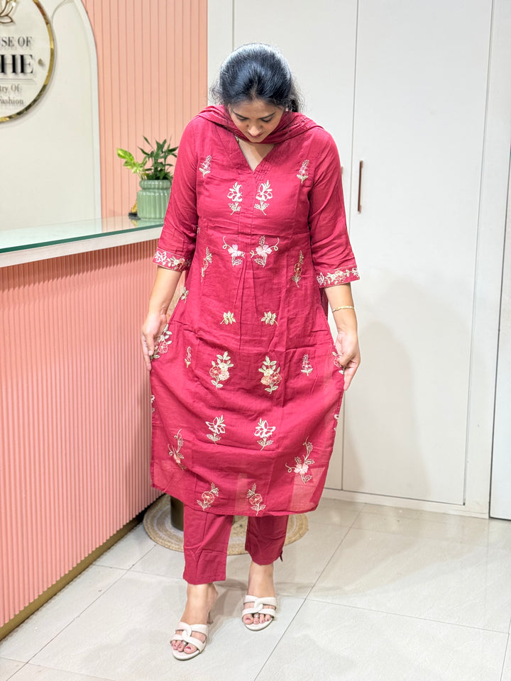 Mul Cotton Collection with Embroidery work (Cotton Lining)| R150