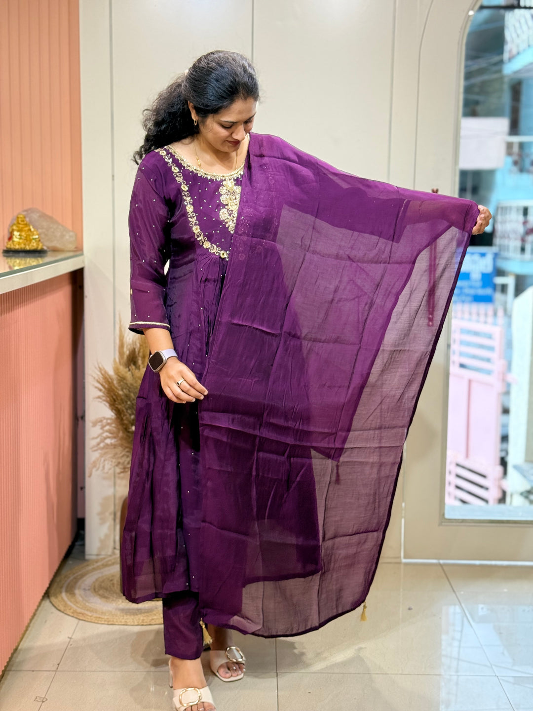 Mul Chanderi Yoke Pattern Collection | R203