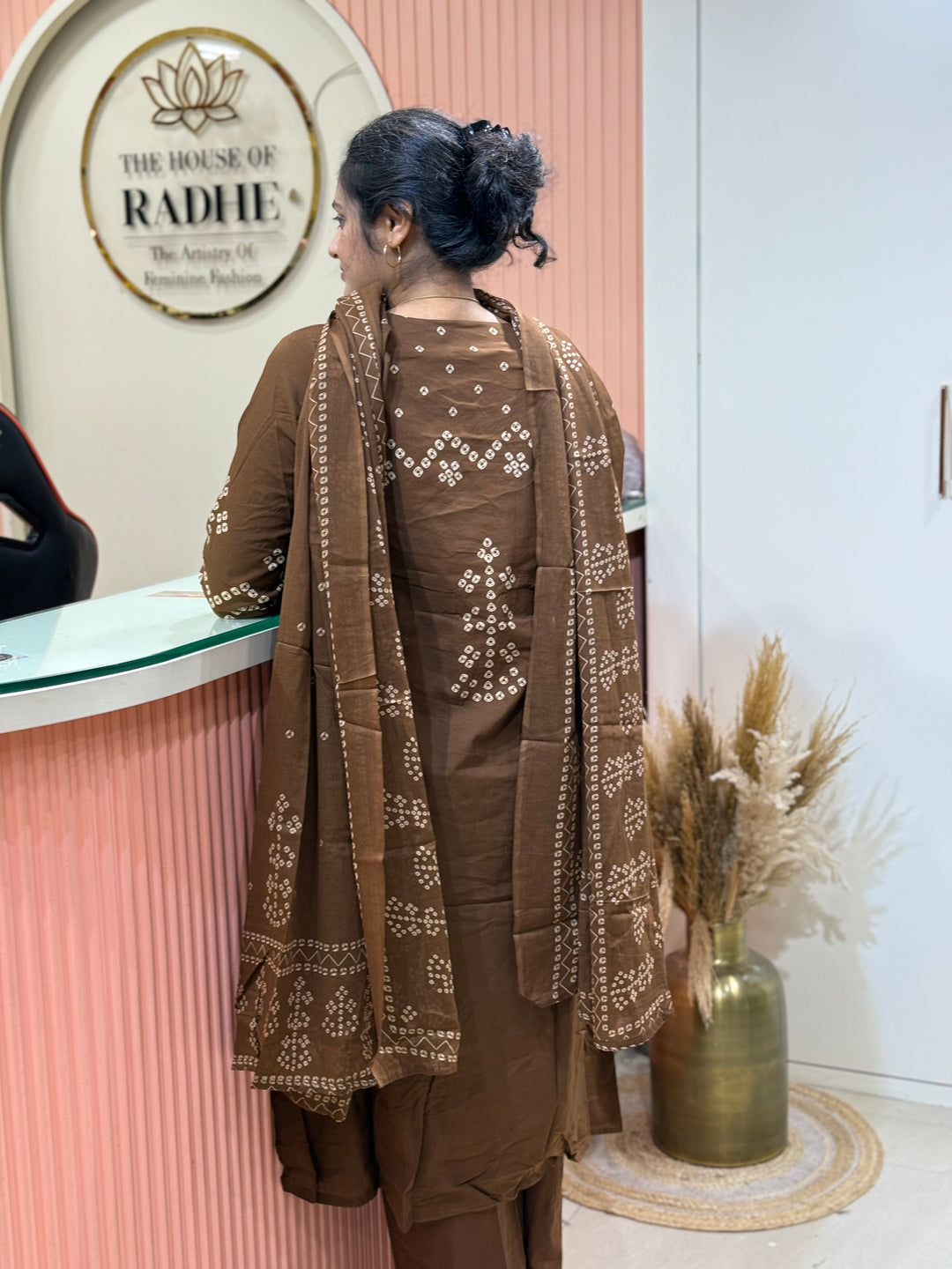 60-60 cotton 3 piece kurta set| R170