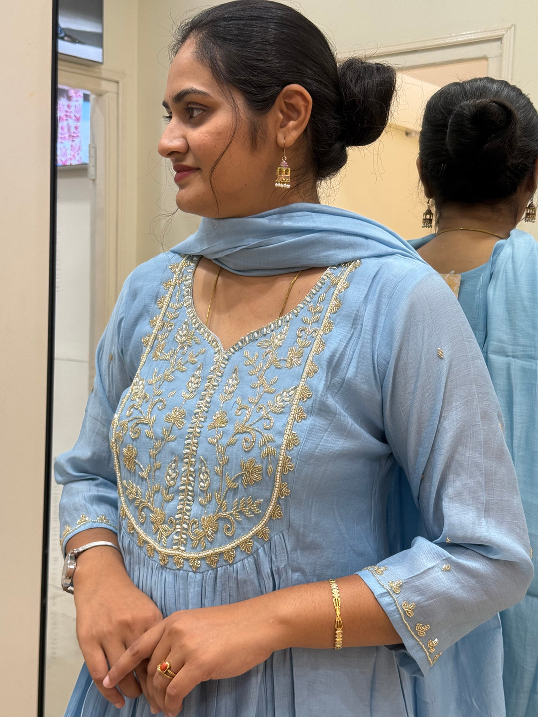 Premium Mul Chanderi Party wear Collection | R206