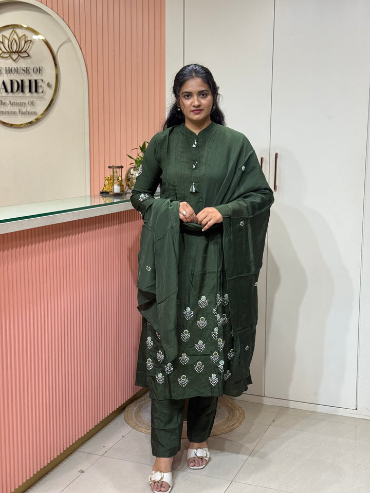 Mul Chanderi  Collection with Mudi work | R206