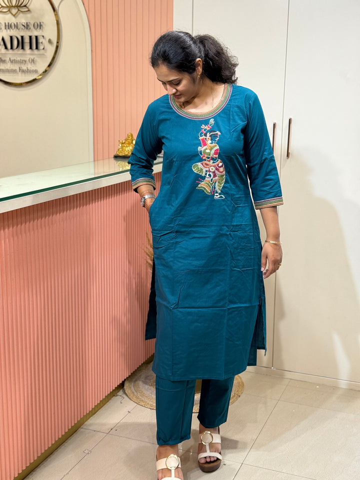 Cotton 2 Pc Embroidered Collection – Front &amp; Back Work | R137