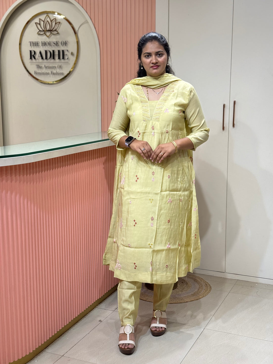 Mul Chanderi Collection with Embroidery work (Cotton Lining)| R204