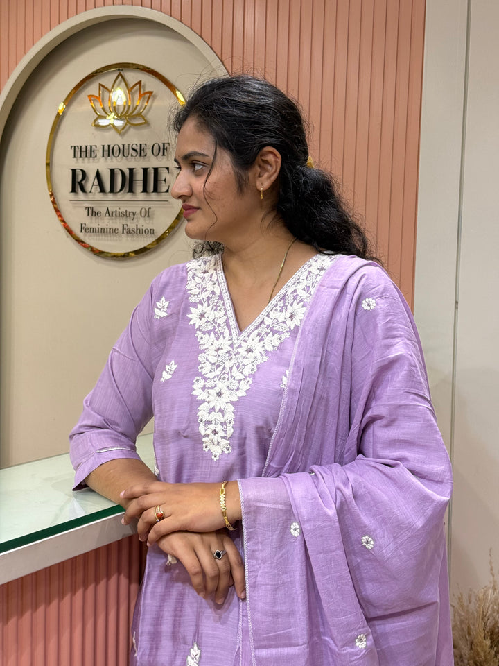 Vatican &amp; Mul Chanderi Embroidered Collection | R209