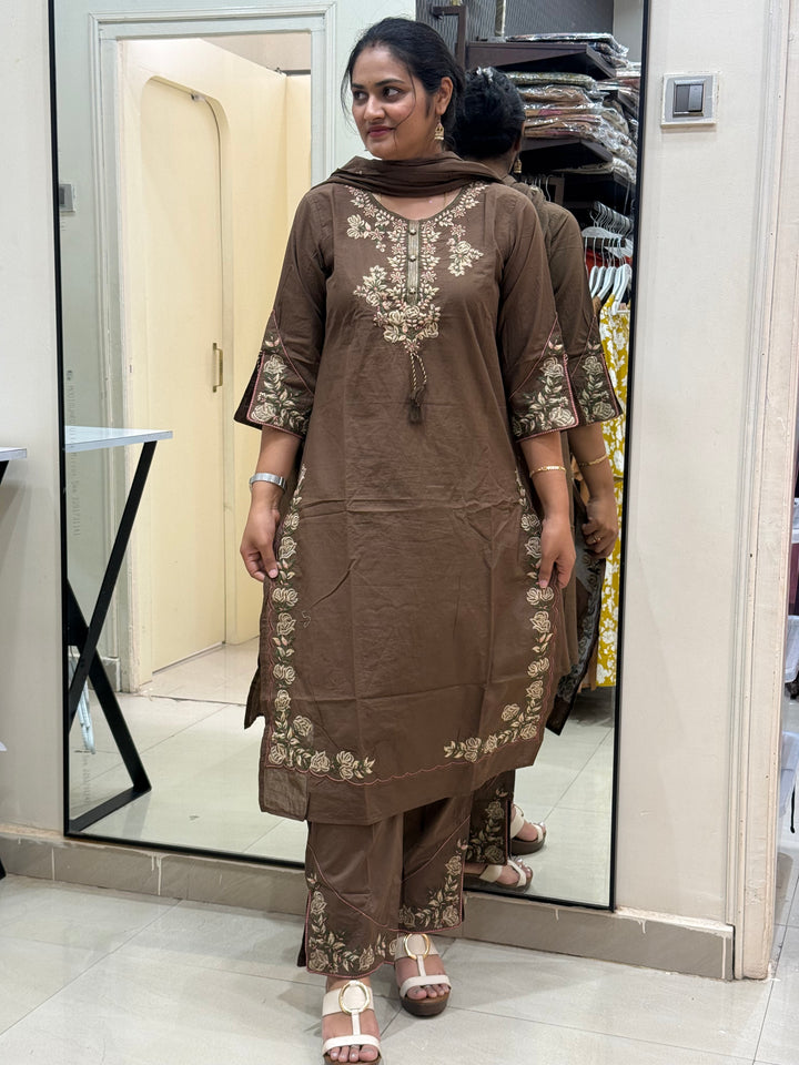 Pure Cotton Collection With Embroidery Work | R189