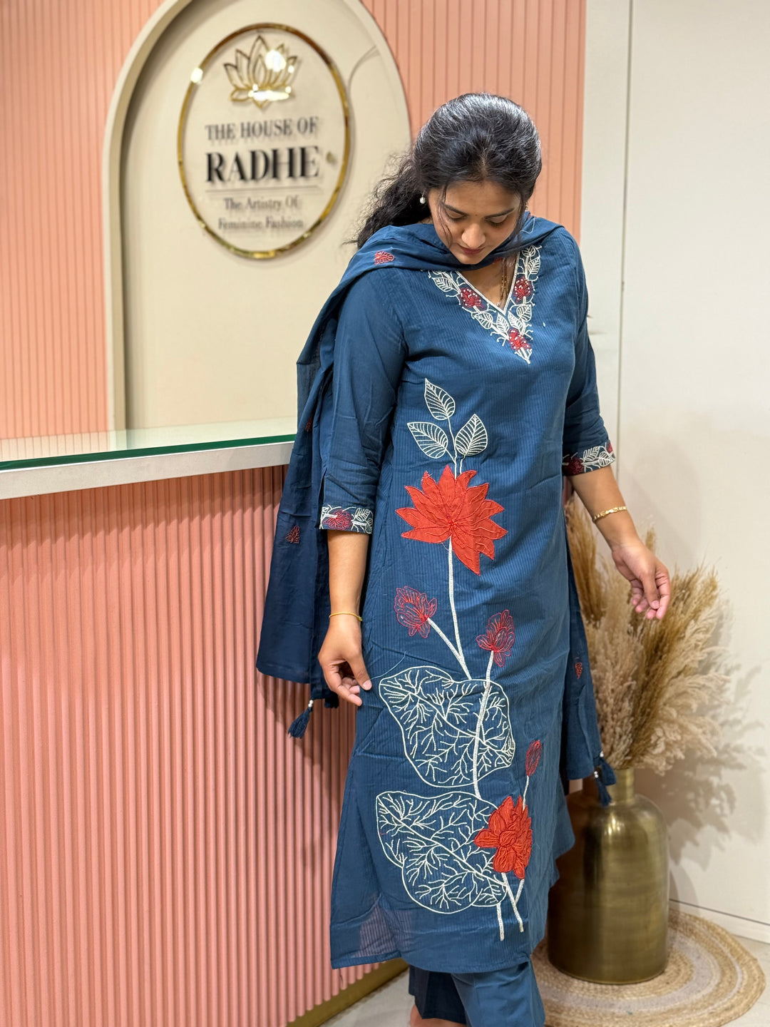 Mul Mul Cotton Collection with Beautiful Embroidery Work (Cotton Lining )| R181