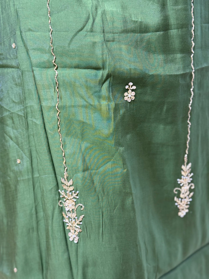 Mul Chanderi Semi Party Wear Collection with Cut Dana Work | R138