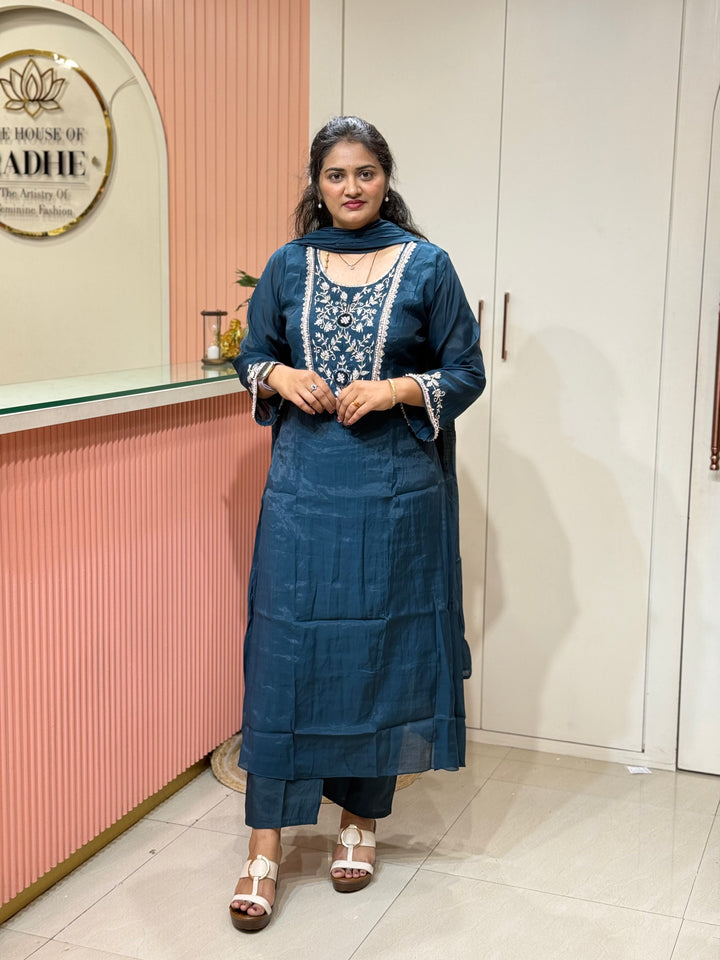 Pure Mul Chanderi Collection with Handwork ( Cotton Lining) | R229
