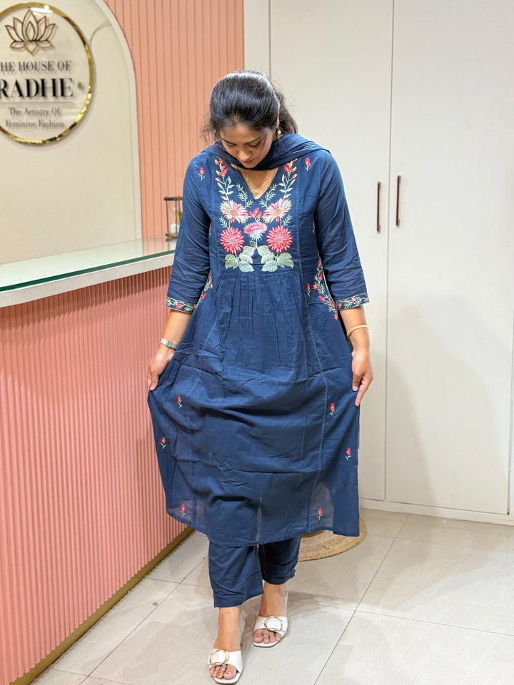Mul Cotton Collection with Embroidery work (Both the Side Pockets) | R150