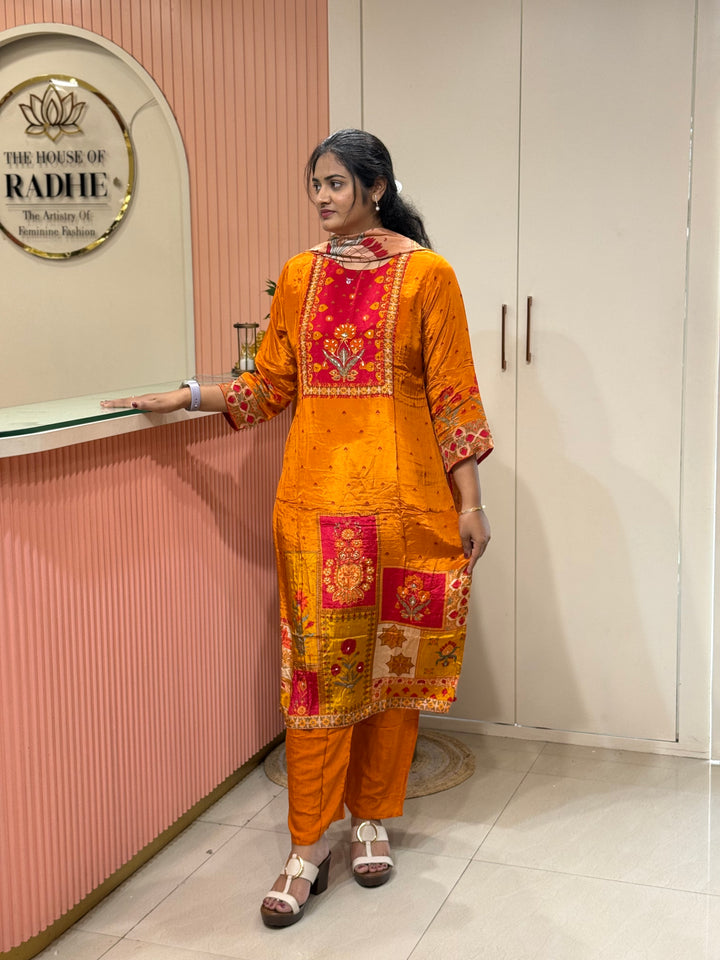 Crepe 3Pcs Set Collection (Cotton Lining )| R221