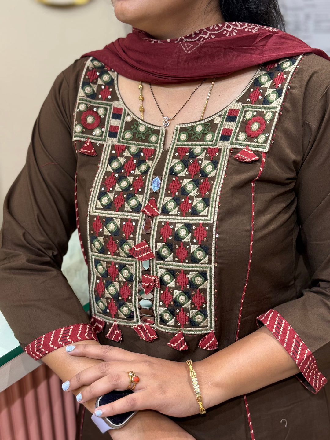 Cotton Patch work Collection with A Line Pattern | R230