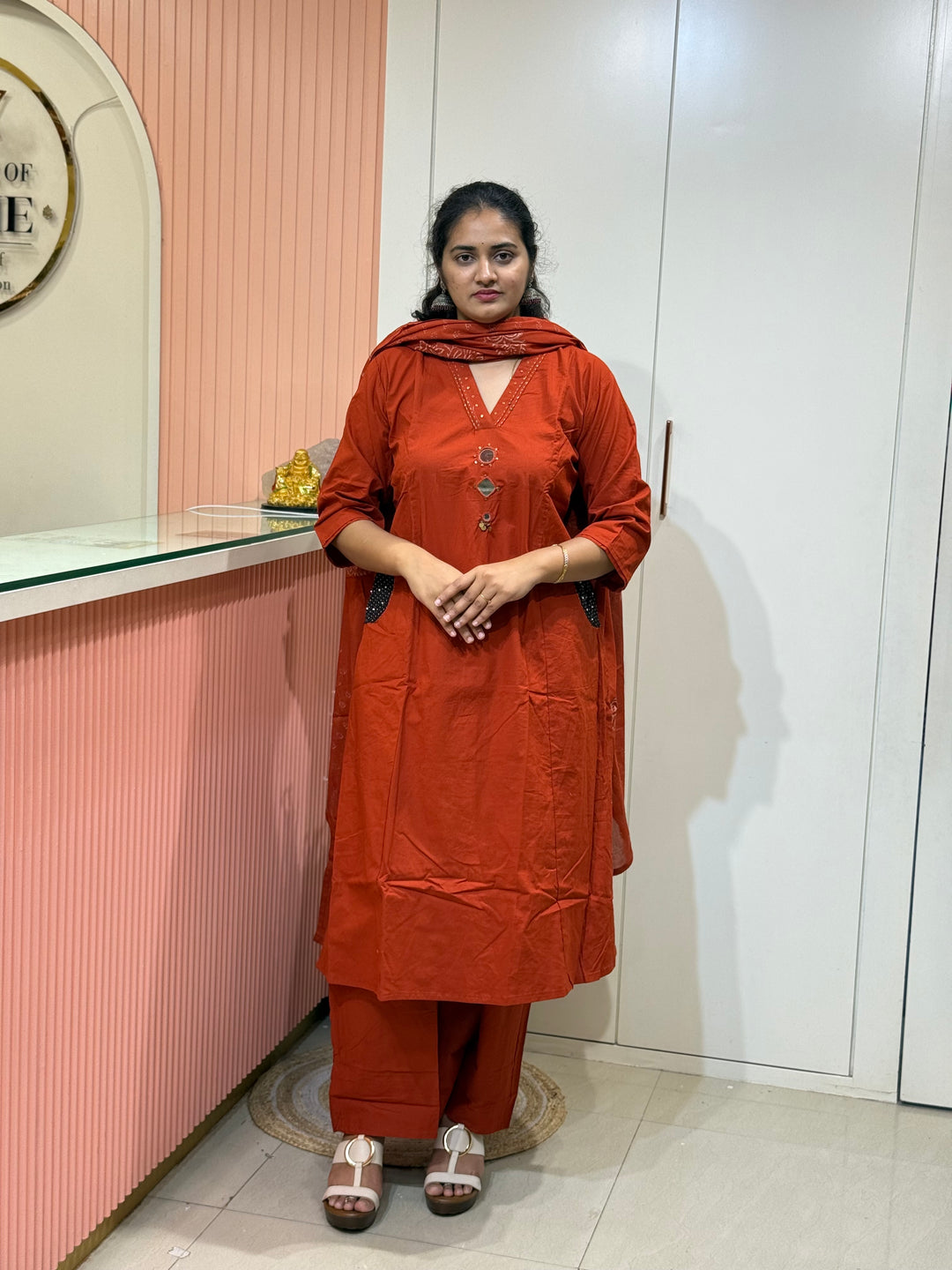 Trending Cotton 3 Pcs Kurta Set for Women Summer Collection |RADHE99