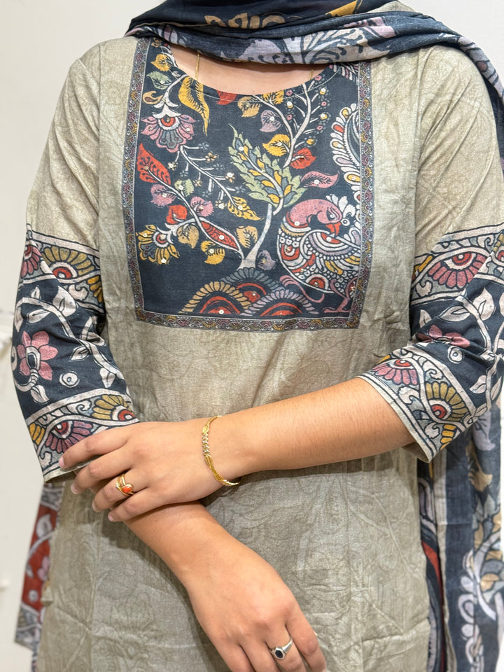 60-60 Cotton Printed 3 Pc Kurta Sets – Premium Soft Collection | R163