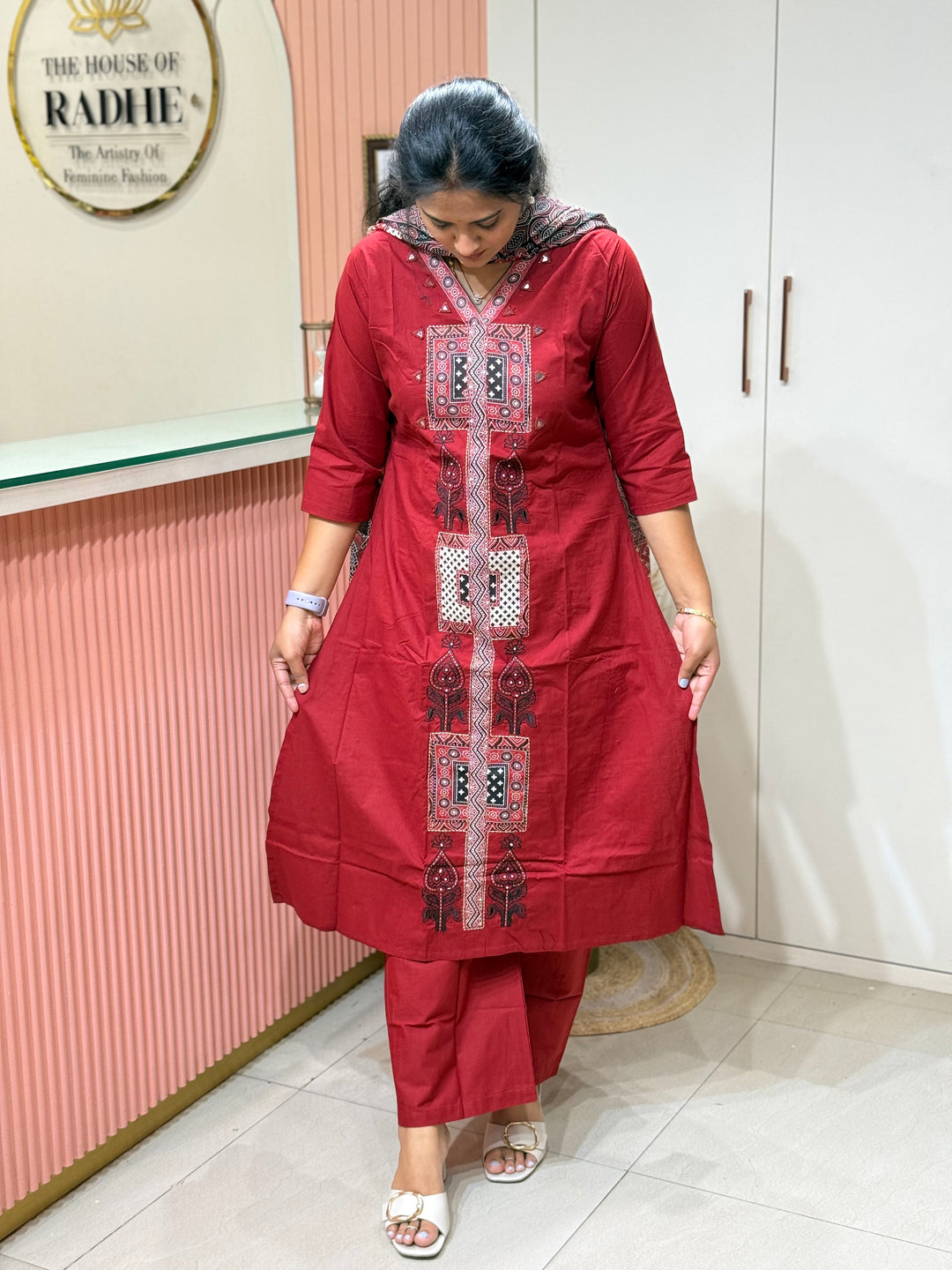 Cotton Patch work Collection with A Line Pattern | R230